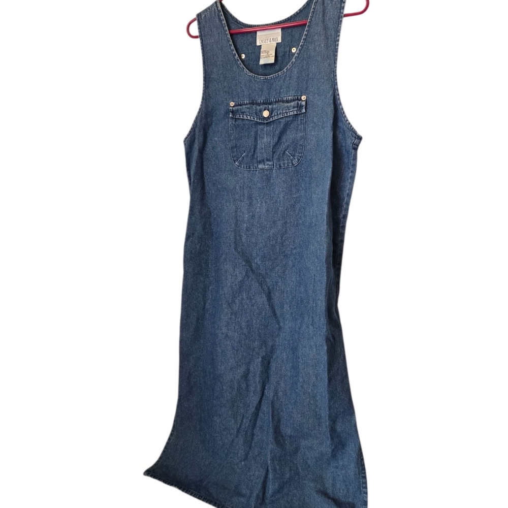 Casey & Max Denim Maxi Dress Sze Medium - Picture 6 of 9